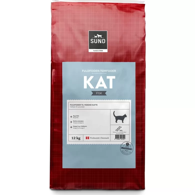 SUND Kat Fisk barība ar zivi pieaugušiem kaķiem